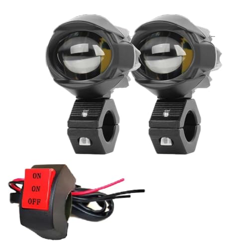 Clignotant DRL et projecteur LED moto 12V 24V : double feu auxiliaire étanche modèle 007-B