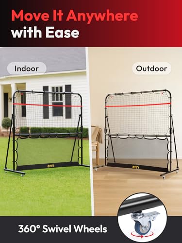 Practice session using the pickleball rebounder