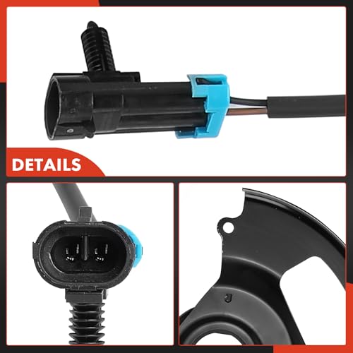 A-Premium Front Side ABS Wheel Speed Sensor Compatible with Chevrolet, GMC Models - Tahoe, Express 1500 2500, C1500 Suburban, C2500, C2500 Suburban, C3500, C3500HD, Yukon, Savana 1500 2500-2-PC Set by A-Premium - Image 7