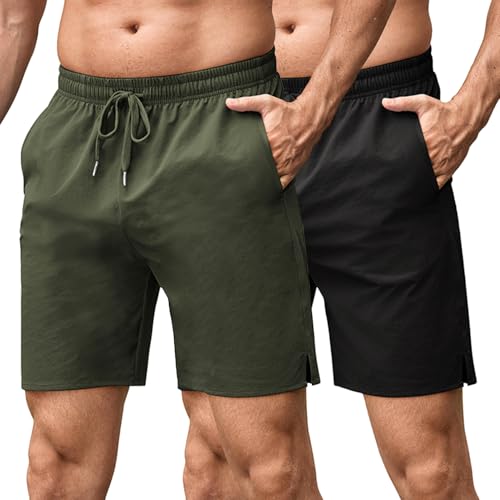 Short de sport homme pour entraînement running et musculation COOFANDY