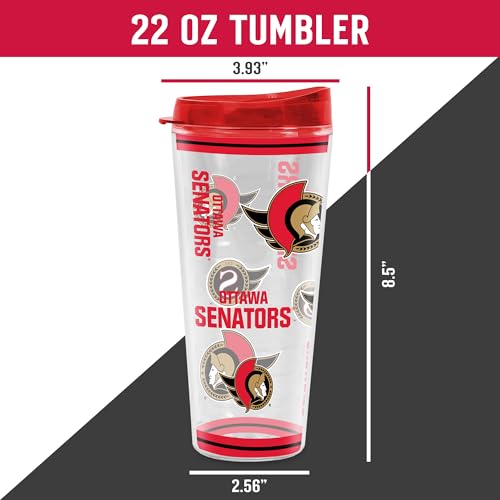 Gobelet Ottawa Senators robuste en Tritan double paroi incassable 591 ml