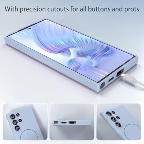 Image of DIZORO Microfiber Candy Case Compatible for Samsung S26 Ultra 5g Magnetic Silicone Case, Compatible with MagSafe Shockproof, Anti-Scratch Soft Non-Slip Full Body Protective Back Cover (Sierra)