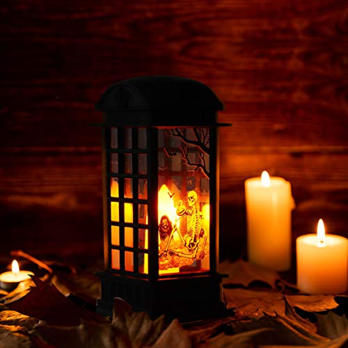 Lanterna de LED para Halloween KESYOO Lanterna Decorativa para Decoração de Halloween Interior Exter