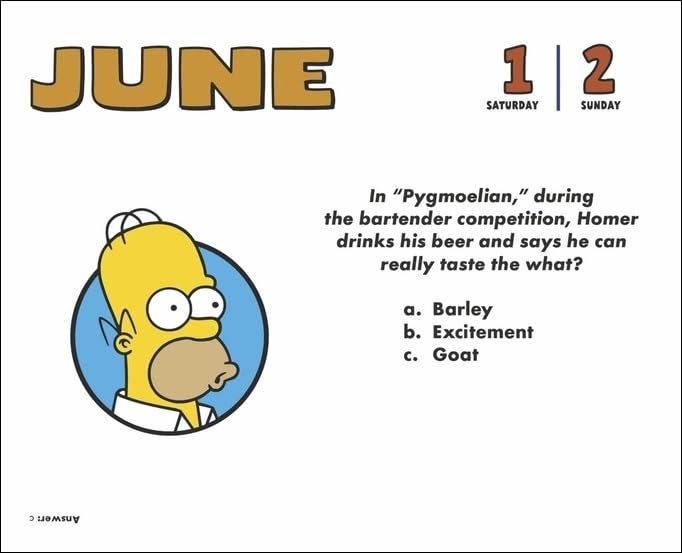 The Simpsons Tagesabreißkalender