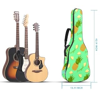 Housse de guitare en tissu Oxford épais rembourré avec boucle de suspension et sangle de cou Motif tête de chat et pattes 101,6 cm, Multicolore 4., 42.9×16.9×4.7 in, Sac de transport tendance pour - Les Beatles, Paul McCartney, John Lennon, RIngo Starr, George Harrison Housse de guitare en tissu Oxford épais rembourré avec boucle de suspension et sangle de cou Motif tête de chat et pattes 101,6 cm, Multicolore 4., 42.9x16.9x4.7 in, Sac de transport tendance pour – Image 5