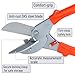 Bates- Multi Angle Miter Shears, Adjustable at 45 To 135 Degree with Safety Lock Hand Tools, Quarter Round Cutting Tool, Miter Shears for Wood Trim Molding, Cutting Plastic, PVC