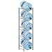 LIANTRAL DB053 Jug Holder Water Bottle Storage Rack, 5-Tier, Silver