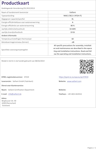 OutsideMAG 178/1-5 Gas-Durchlauferhitzer für den Außenbereich, Vaillant 17 l, wasserdicht