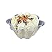 JKLcom Plastic Ice Cream Bowls Clear Flower Ice Cream Bowls Cups Plastic Dessert Bowl Disposable(60)