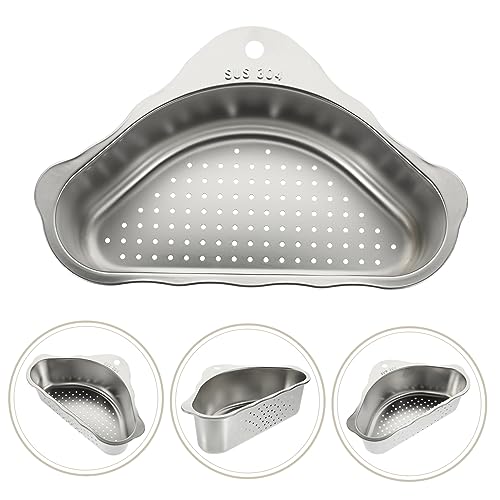 Colador de acero inoxidable para cocina 24.5X15.5X7.5 cm miniatura 7