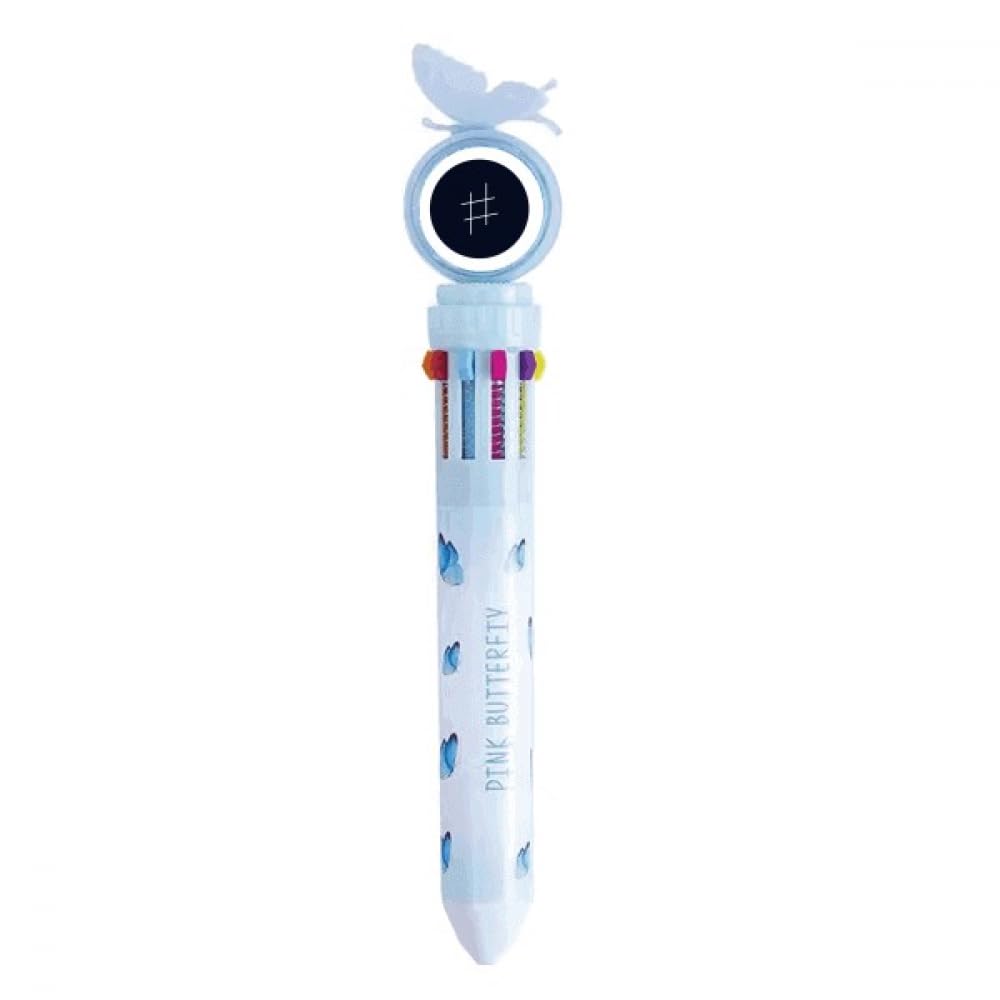 Stylo à bille rétractable multicolore White Music fournitures scolaires - 4