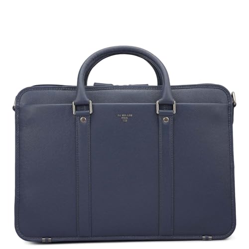 Image of Da Milano Leather Laptop Bag for Men & Women - Fits Up To 15 inch Laptop (1986A)