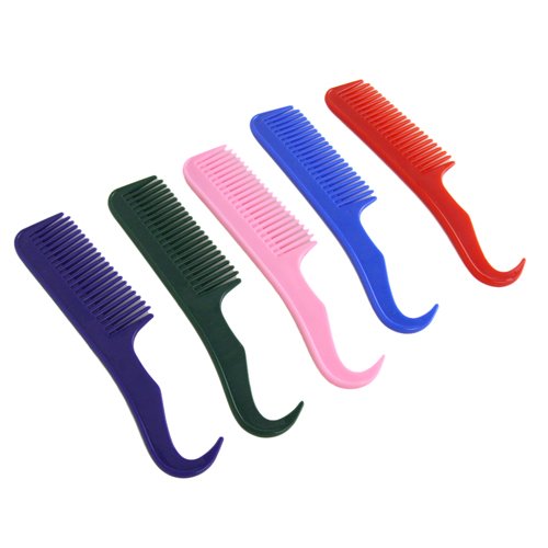 New Plastic Pulling Mane Comb With Hoof Pick Pack of 5 For sale