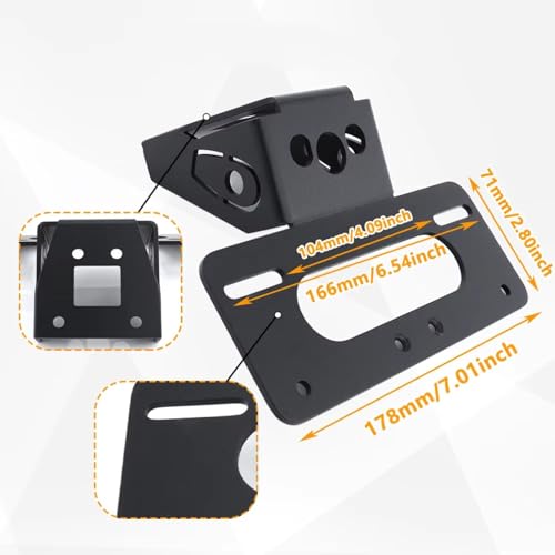 Support de plaque Z650 arriere moto bien range - 5