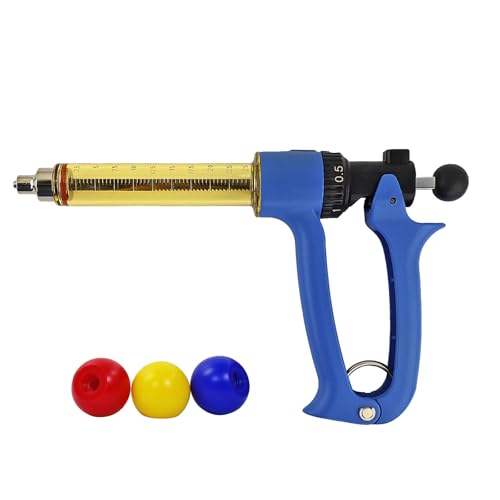 25ML Semi Automatic Livestock Syringe, with Extra 3 Colored Pisto...