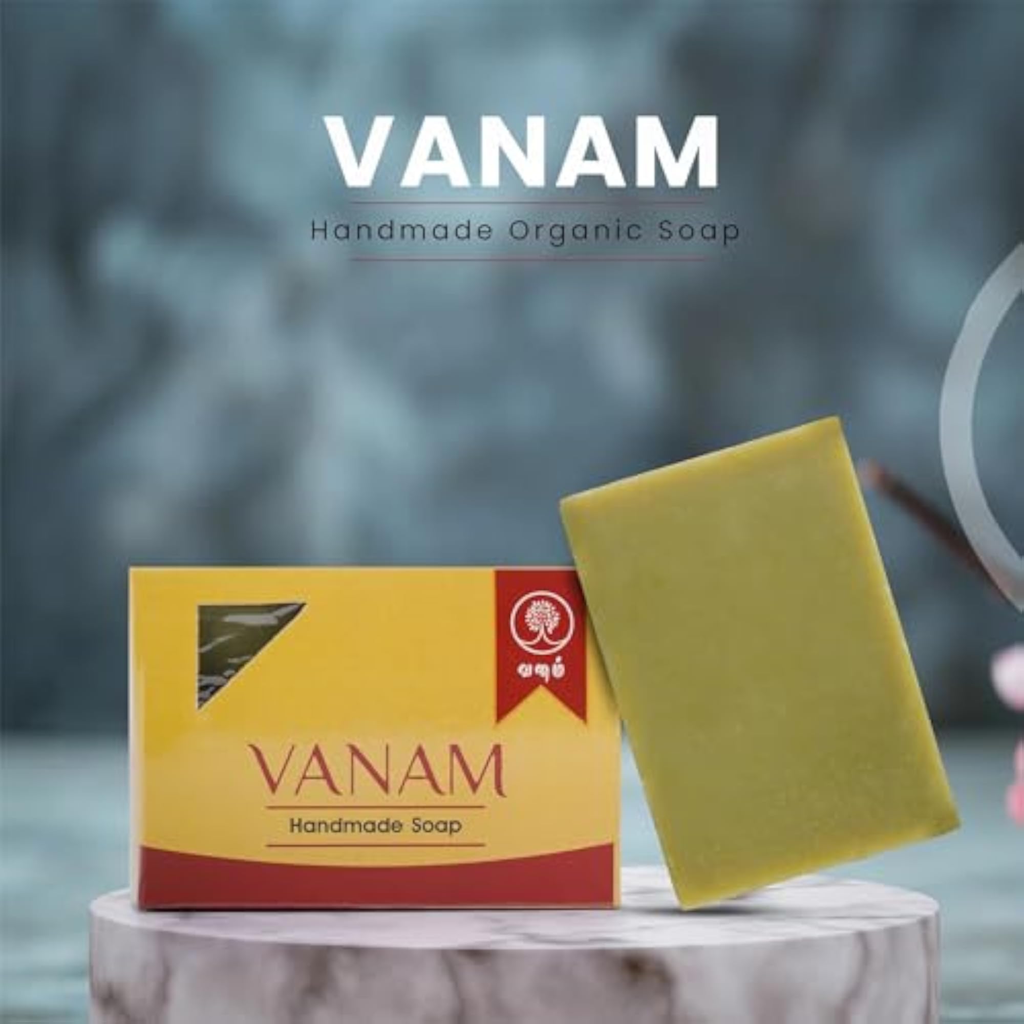 Handmade Herbal Kuppaimeni Cold Pressed Bath Soap, Pack of 8
