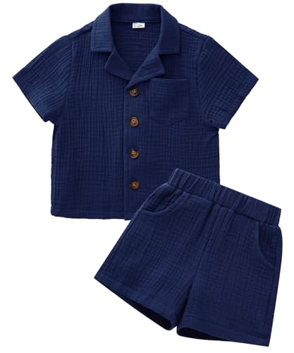 SALNIER Navy Cotton Set
