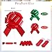 32 Pcs Pull Bows for Gift Wrapping,6 Inch Gift Bows for Presents,Birthday,Anniversary,Party,Christmas,Wreath,Holiday Celebration Gift Decoration (32Pcs (Red,Green))