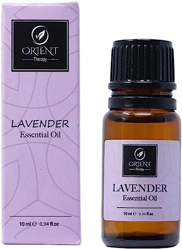 Orient Therapy Pure Lavender Essential Oil - Undiluted, Non-Gmo, Organic Aromatherapy Oil - Soothing & Calming Oil For Massage, Aromatherapy, Diy, Soap & Diffuser - Long-Lasting Scent, 0.34 Fl. Oz #TOP5