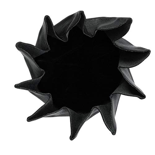 CTM Leather Squeeze Coin Change Pouch, Black3