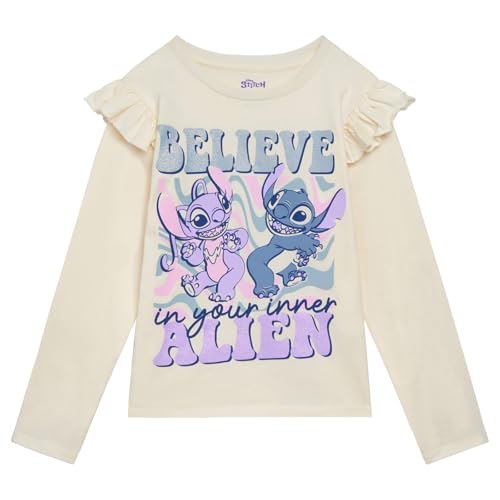 Image of Disney Girls 2 Pack Long Sleeve T-Shirts Infant to Big Kid Sizes (18 Months - 14-16)