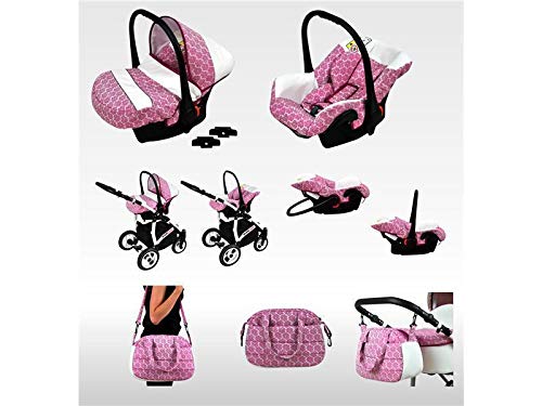 Kinderwagen, 3-in-1, 2-in-1, Isofix, complete set met autostoel, alles in één Biancino by ChillyKids Grey Marble 3-in-1… - Afbeelding 6