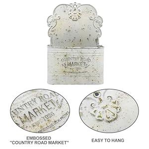 All Chic Metal Wall Planter Wall Mount Planter Wall Haning Planter Outdoor Metal Wall Planter Wall Vases for Flowers Shabby Chic Wall Decor for Rustic Farmhouse