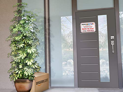 Please Do Not Knock Or Ring Doorbell - Leave Package Sign Blank, Write Your Own Delivery Message, 6" X 9" No Rust Pvc Will Not Scratch, Easy To Mount W/Included Adhesive, Made In Usa By Spryzzle #TOP2