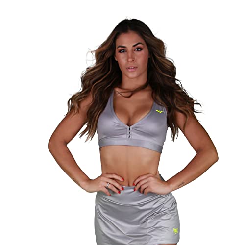 Top Básico Everlast Cirrê Prata/Lima G
