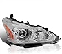 SPEC-D TUNING Chrome Housing Clear Lens Passenger Right Side Projector Headlight Compatible with 2013-2015 Nissan Altima Sedan, Left + Right Pair Headlamps Assembly
