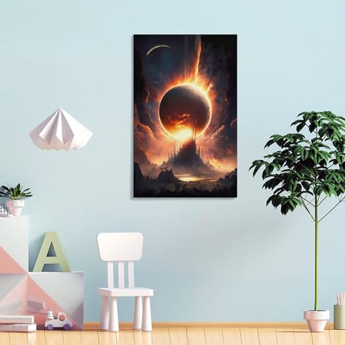 Affiche Super Sun Eclipse POLIUAWS : transformez votre espace en un havre de paix artistique