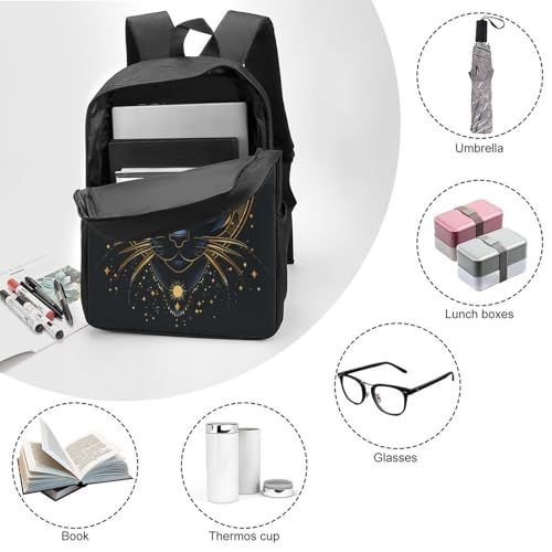 Cartable imperméable chat sac à dos enfant 3D léger de 17 pouces