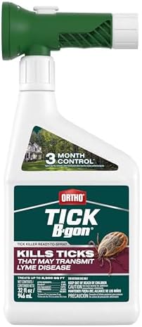 Ortho Tick B-gon Tick Killer Ready-to-Spray, 32 fl. oz. | Outdoor Tick Spray, Kills Ticks, Cat and Dog Fleas, and Mosquitoes