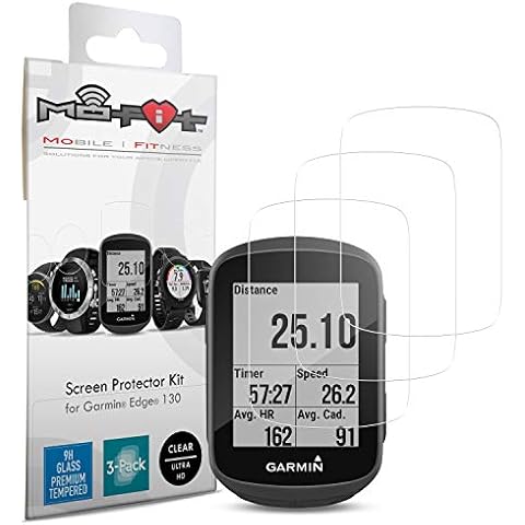 Screen Protector Kit for Garmin Edge 130 & Edge 130 Plus (Tempered Glass) 3-Pack Cover