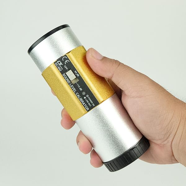 Calibratore digitale del livello sonoro (94 dB - 114 dB, 1 kHz, IEC 60942 Classe 2) per microfoni da 0,5" e 1" | | Modello: Calibratore del suono