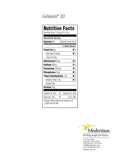 Miniatura 3 de Gelatein 20 Fruit Punch: 0.71 oz de proteína. Sin azúcar. Ideal para dietas de líquidos claros, dificultades para tragar, bariátrica, diálisis y