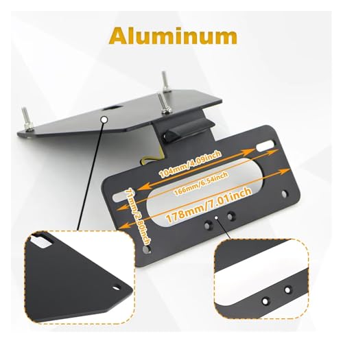 Support plaque d'immatriculation anti-vibrations pour Concours 14