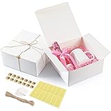 White Gift Boxes 14 Pack, 8x8x4 Inches Gift Boxes with Lids for Easter, Bridesmaid Groomsmen Proposa