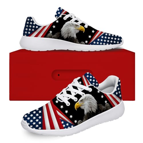 Women's Men's American Flag Shoes Running Tennis Shoes 4th of July Sneakers2