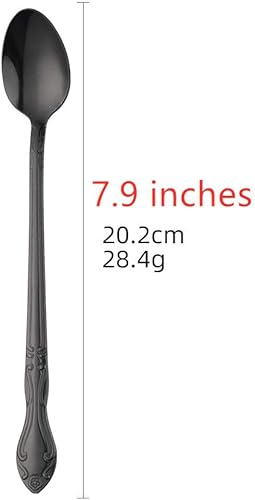 Miniatura 431 de Juego de 12 cucharas de café, mini cucharas de café, cucharas de espresso de acero inoxidable, cucharas pequeñas para postre, té, aperitivo, 4.6