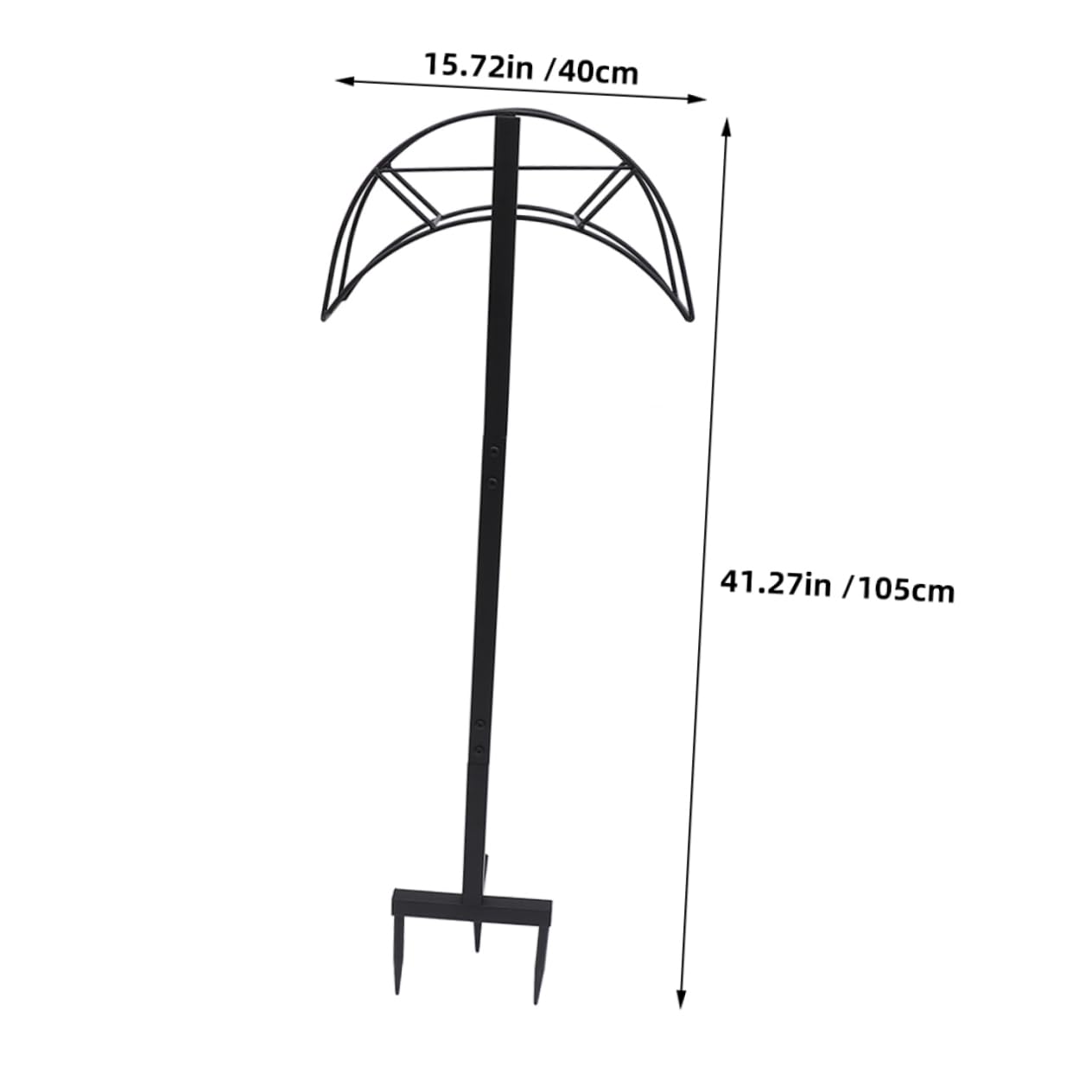 Gatuida Soporte de Manguera de Hierro Negro, Portátil y Desmontable | Estructura Metálica, sin Herramientas, Resiste Viento y Lluvia, para Actividades al Aire Libre y Viaje
