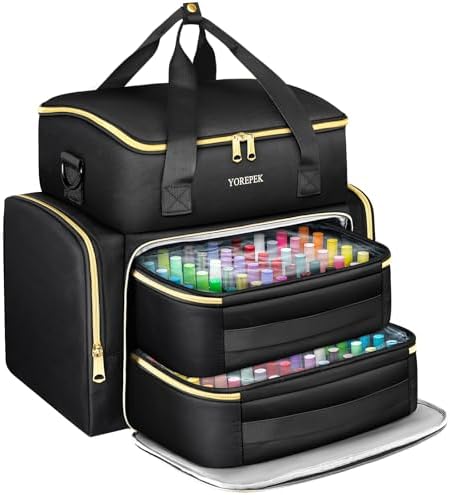 YOREPEK Extra Large Nail Polish Organizer Case Holds 96 to 100+ B...