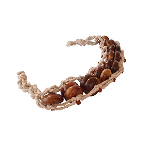 HealthAndYoga(TM) Massager - Wooden Rollers for Stimulating Back and Shoulder Massage