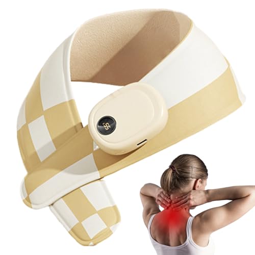 Envoltura térmica para el cuello, almohadilla térmica ajustable para el cuello, 3 niveles, polaina eléctrica de carga USB, para hombres, mamá, papá, esposa, ancianos, abuela, Navidad, cumpleaños