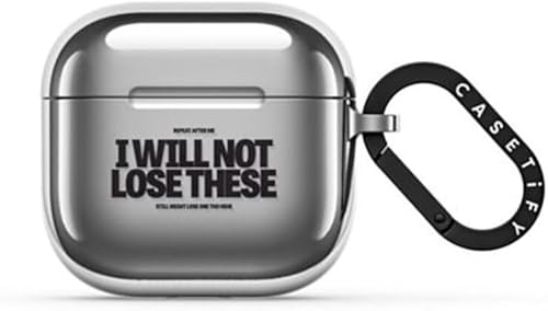 Vista 4 de CASETiFY Funda Mirror Airpods Pro (2.ª generación) con anillo, color negro Kingsnake Kingsnake negro