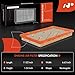 A-Premium 2-PC Engine & Cabin Air Filter with Activated Carbon Compatible with Nissan Altima 2013-2018, Murano 2015-2022, Maxima 2016-2022, Pathfinder 2013-2020 & Infiniti QX60 2014-2020, JX35 2013
