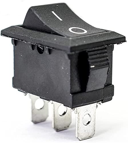 Interrupteur noir KCD1 compact 21x15 mm pour intégration électronique facile