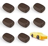 Lounsweer 4 Ounce Tungsten Weights Incremental Tungsten Putty Weights Easy Attach Tungsten Putty for Easily Tune Car Weight for Fast Speed, Fly Fishing Sinker, 8 Pcs, 0.5oz Each (Brown)