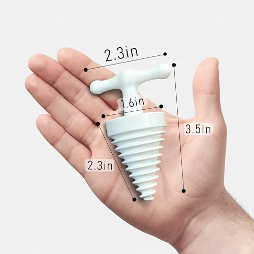 Image of OTICA Dual-Use Mouth Opener - For Emergency Anesthesia, Oral Therapy & Gutka Rehab | Spiral Jaw Stretcher with Easy-Grip Handle (White)
