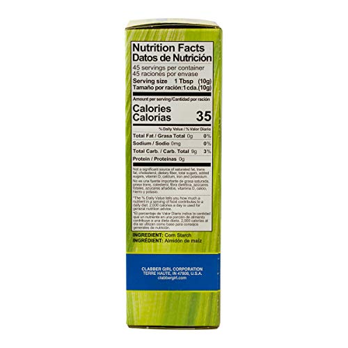 Clabber Girl Corn Starch, 16 Ounce (Pack of 12)